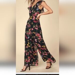 Lulus M Floral Pantsuit